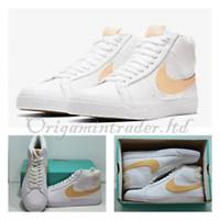 Nike SB Blazer Mid White Gold Trainers CJ6983-102