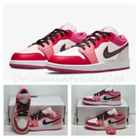 Nike Air Jordan 1 Low (GS) Trainers `Pinksicle` 553560-162 Size 3 UK, 35.5 EUR