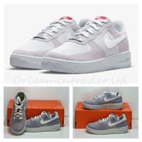 Nike Air Force 1 Crater Flyknit (GS) `Wolf Grey` DH3375-002 Size 3 UK, 35.5 EUR