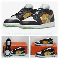 Nike Air Jordan 1 Low SE (GS) `Drip` DJ6252-038 Size 3 UK, 35.5 EUR