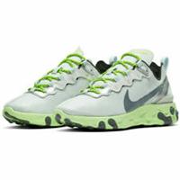 NIKE REACT ELEMENT 55 SIZE UK 8.5 EUR 43 (CT2546 001) PURE PLATINUM/GREY/VOLT