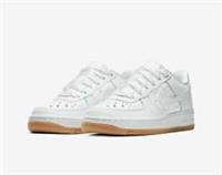 NIKE AIR FORCE 1 FLORAL (GS) YOUTH SIZE 4 EUR 36.5 (AQ7740 100) WHITE/ GUM