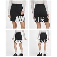 GIRLS NIKE AIR BIG LOGO SKIRT SIZE S / M / XL (AQ9171 010) BLACK / WHITE