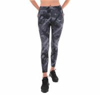 WOMENS NIKE SPEED TIGHT FIT RUNNING TIGHTS 7/8 SIZE XS (928897 010) BLACK/GREY - XS XS