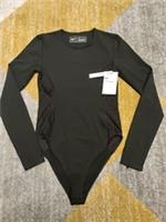 WOMENS NIKE CITY READY LONG SLEEVE BODYSUIT SIZE S (DA0252 010) BLACK - S Regular