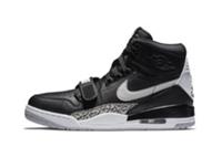 MENS NIKE JORDAN LEGACY 312 SIZE UK 7.5 EUR 42 (AV3922 001) BLACK/WHITE