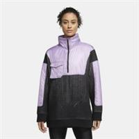 WOMENS NIKE CITY READY 1/4 ZIP JACKET TOP SIZE S (CV0303 589) BLACK / PURPLE - S Regular
