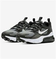 NIKE AIR MAX 270 REACT (GS) SIZE UK 5 EUR 38 (BQ0103 003)BLACK/GREY/WHITE