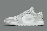 MENS NIKE AIR JORDAN 1 LOW ,,CAMO'' SIZE UK 14 EUR 49.5 (DC9036 100) GREY FOG