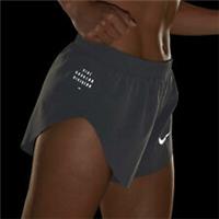 WOMENS NIKE RUN DIVISION 3'' RUNNING SHORTS SIZE L (923419 036) GREY - L Regular