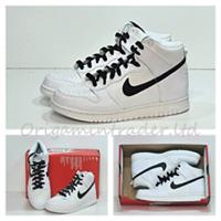 Nike Dunk High (GS) `White/Black`DB2179-108 Size 6 UK, 39 EUR