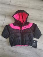 GIRLS NIKE NSW FILLED JACKET SIZE 12 MONTHS (74-80 CM) BLACK/PINK