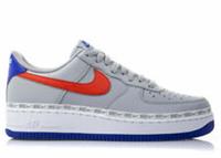 MENS NIKE AIR FORCE 1 '07 LV8 SIZE 6 EUR 39 (CD7339 001) GREY/ BLUE/ RED