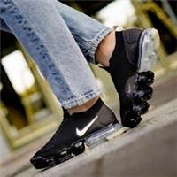 NIKE AIR VAPORMAX FLYKNIT MOC 2 SIZE UK 3.5 EUR 36 (AH7006 002) BLACK