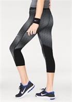 WOMENS NIKE PRO STAIRSTEP CAPRI TRAINING TIGHTS SIZE XS (865948 010) BLACK/WHITE - XS Regular