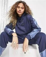 WOMENS NIKE OVERSIZED FLEECE HOODIE SIZE S (DD5133 437) BLUE - S Regular