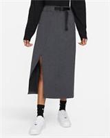 WOMENS NIKE NSW TECH PACK LONG SKIRT SIZE XS (DM6168 010) GREY / BLACK - XS Regular