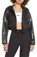 NIKE SPORTSWEAR CITY READY CROPPED HOODED JACKET SIZE XS (CJ4008 010) - XS Regular