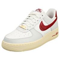 Nike Air Force 1 07 Se Womens Fashion Trainers in White Red