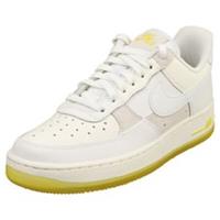 Nike Air Force 1 07 Low Womens White Yellow Fashion Trainers