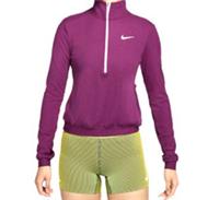 New Womens Nike Dri-Fit Half Zip Running Tot Sangria Size L UK 14 RRP£54.99 - 14 Regular