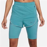 NIKE DRI FIT RUN DIVISION 2in1 WOMENS SHORTS SIZE M (DQ5935 424) CERULEAN BLUE - M Regular