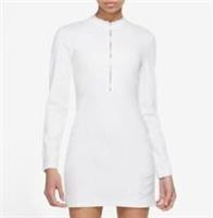 NIKE SPORTSWEAR LONG SLEEVE DRESS SIZE L (DM3855 100) WHITE - L Regular