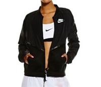 WOMENS NIKE TECH HYPER MESH BOMBER JACKET SIZE XS (725850 010) BLACK / WHITE
