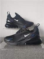 NIKE AIR MAX 270 GS SIZE UK 5 EUR 38 (FV0370 001) BLACK / RACER BLUE