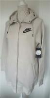 WOMENS NIKE NSW RALLY HOODIE JACKET SIZE S (857394 072) BEIGE / BLACK - S Regular