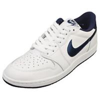 Nike Air Jordan 1 Low Mens Casual Trainers in White Navy