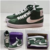Nike SB Blazer Mid `Green Suede` Trainers FD0731-300 Size 6 UK, 40 EUR