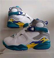 NIKE AIR JORDAN 8 RETRO ,,Aqua'' SIZE UK 4.5 EUR 38 (CI1236 100)
