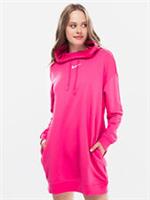 WOMENS NIKE SWOOSH HOODIE DRESS SIZE XS (AO2273 674) PINK / WHITE - XS Regular