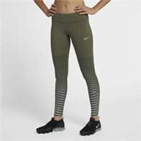 NIKE EPIC LUX FLASH RUNNING TIGHTS SIZE S (856680 395) KHAKI/ SILVER - S S
