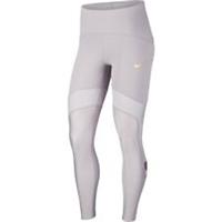 NIKE GLAM SPEED 7/8 TIGHTS SIZE XS (CI9930 059) GREY / GOLD - XS Regular