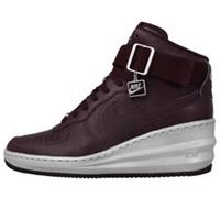NIKE LUNAR FORCE 1 SKY HI WEDGE SIZE UK 4.5 EUR 38 (654848 600) DEEP BURGUNDY