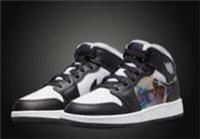 NIKE AIR JORDAN 1 MID (GS) HOLOGRAM'' SIZE 3.5 EU 36 **BOX HAS NO LID**