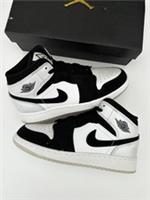 Nike Air Jordan 1 Mid Diamond Short White Black DH6933-100 UK 8 Brand New In Box