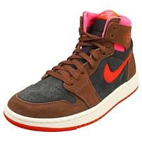 Nike Air Jordan 1 Zm Air Womens Fashion Trainers in Brown Black