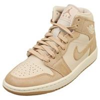 Nike Air Jordan 1 Mid Se Womens Fashion Trainers in Light Brown