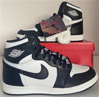 Nike Air Jordan 1 High 85 Size UK 8.5 Trainers Sneakers Black/White BQ4422 001