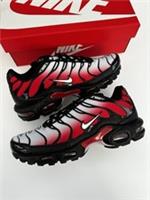 Nike Air Max Plus TN Pure Platinum University Red Black White DM0032-017 UK 8