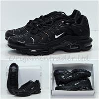 Nike W Air Max Plus ID NIKE BY YOU `Triple Black` HF0665-900 Size 6.5 UK