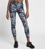 NIKE SPEED PRINTED RUNNING TIGHTS SIZE XS (AQ3355 010) GREY/ BLACK - XS Regular