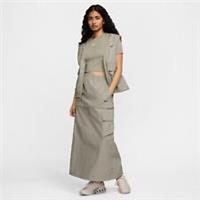 NIKE ESSENTIAL MID-RISE WOVEN CARGO MIDI SKIRT SIZE XS (FV7503 320) LIGHT ARMY - XS Regular