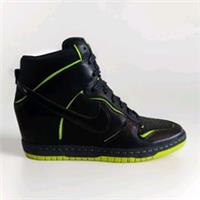 NIKE DUNK SKY HI CUT OUT WEDGE SIZE UK 4.5 EUR 38 (644411 002) BLACK/VOLT