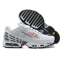 New White Nike Air Max Plus TN 3 Men's Running Shoe Low Top Casual Sneaker Box