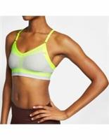 NIKE INDY FLYKNIT MEDIUM SUPPORT SPORTS BRA SIZE S (AQ0160 078) VOLT - S Regular