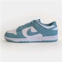 NIKE DUNK LOW RETRO SIZE UK 11.5 EUR 47 (DV0833 106) WHITE / DENIM TURQ